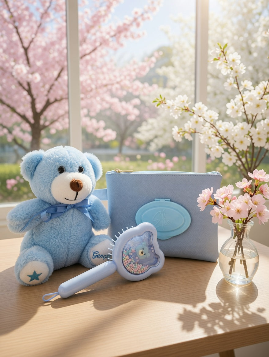 By Elia Deluxe Baby Box- Mavi Ayıcıklı