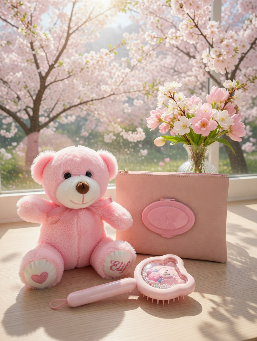 By Elia Deluxe Baby Box- Pembe Ayıcıklı
