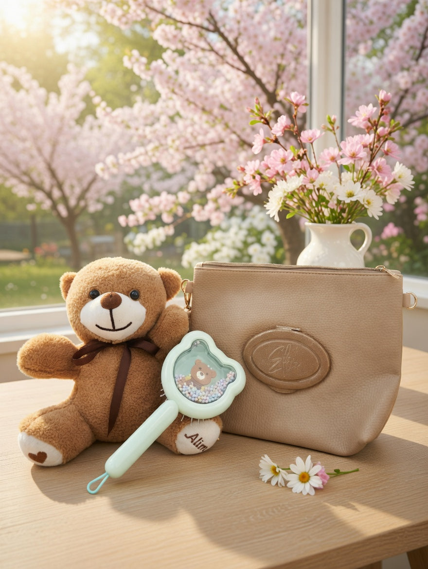 By Elia Deluxe Baby Box- Kahverengi Ayıcıklı