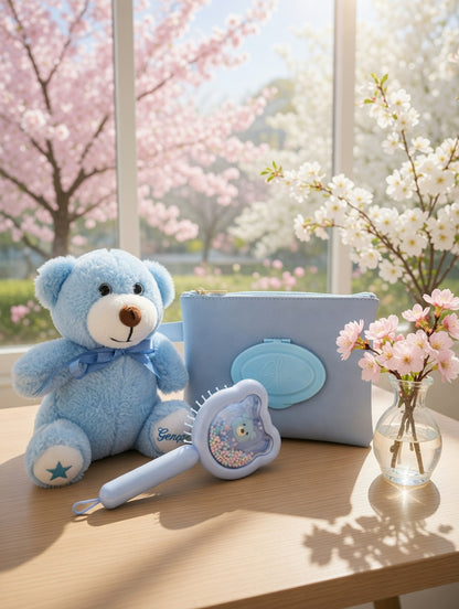 By Elia Deluxe Baby Box- Mavi Ayıcıklı