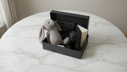 By Elia Deluxe Baby Box- İsme özel Tavşan Uyku Arkadaşı ile