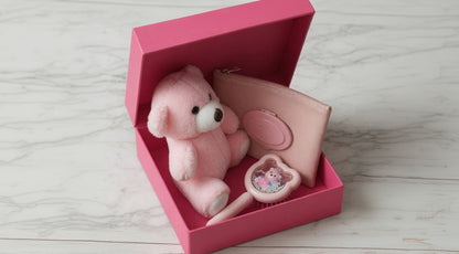 By Elia Deluxe Baby Box- Pembe Ayıcıklı