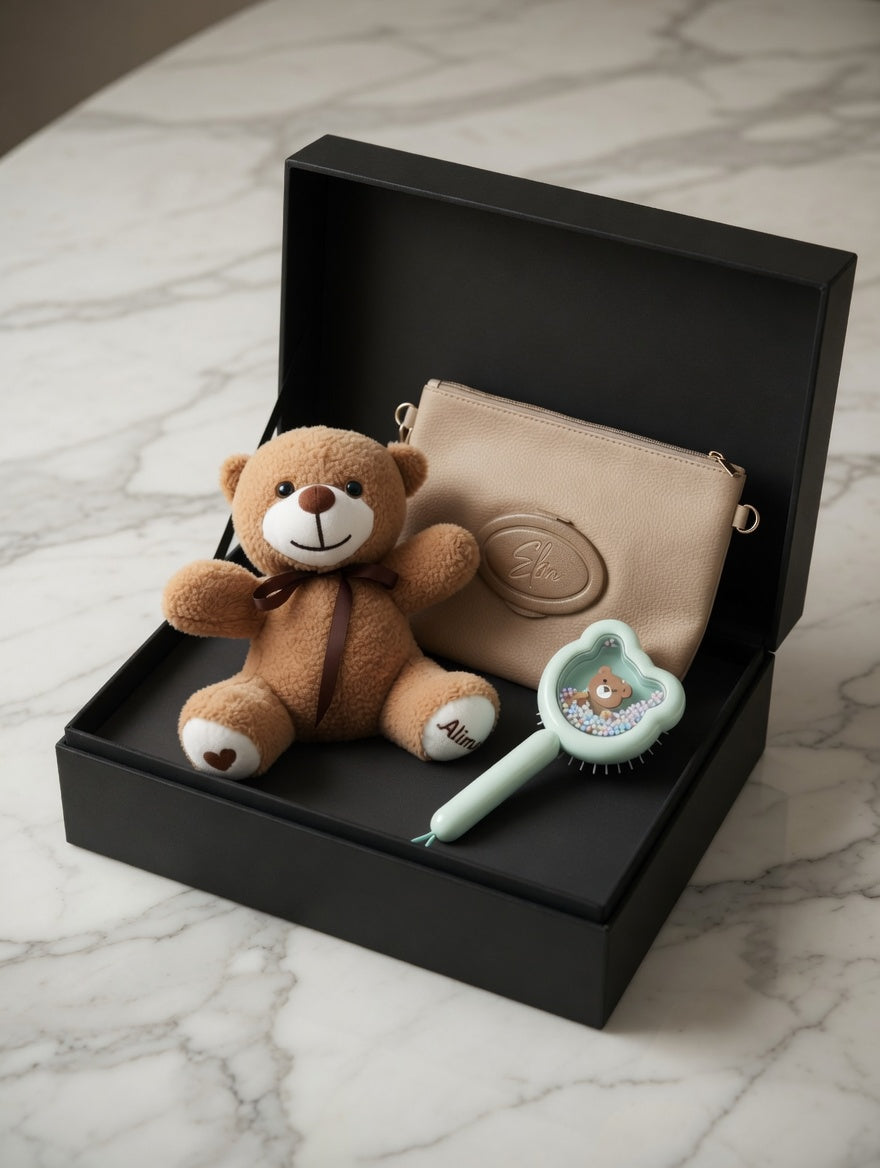 By Elia Deluxe Baby Box- Kahverengi Ayıcıklı