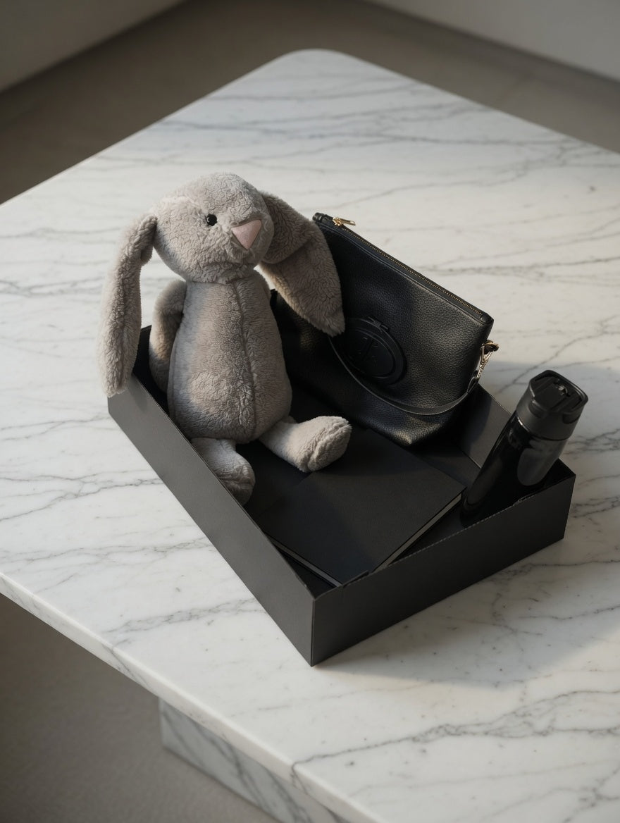 By Elia Deluxe Baby Box- İsme özel Tavşan Uyku Arkadaşı ile